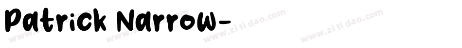 Patrick Narrow字体转换
